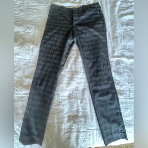 H&M Men’s Dark Plaid Suit Pants